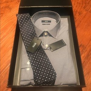 BRAND NEW WITH TAGS Hugo Boss Shirt and Tie Set